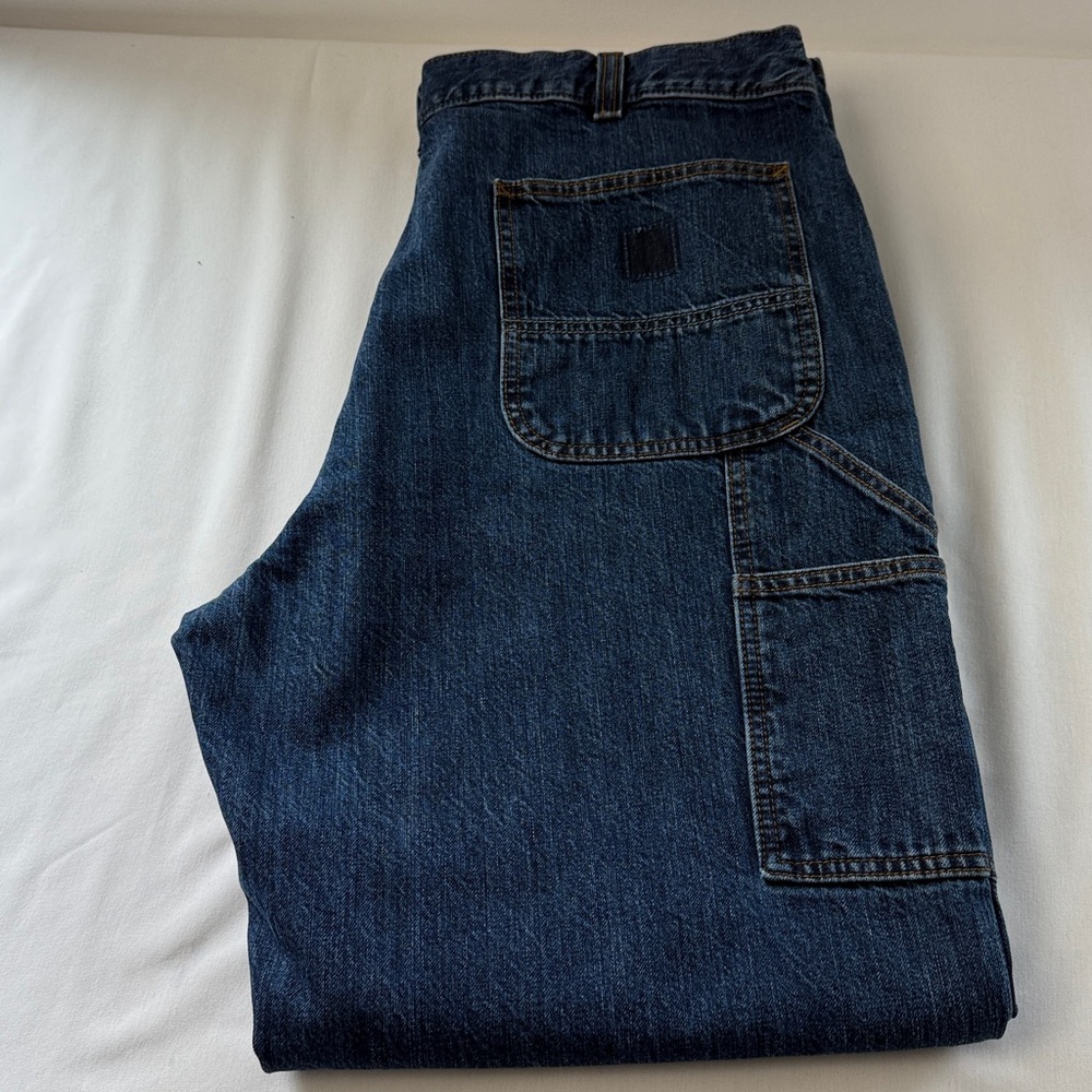 Carhartt Men's Relaxed Fit Dark Blue Jeans